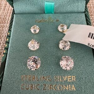 Isabella M Stud Earrings NWT